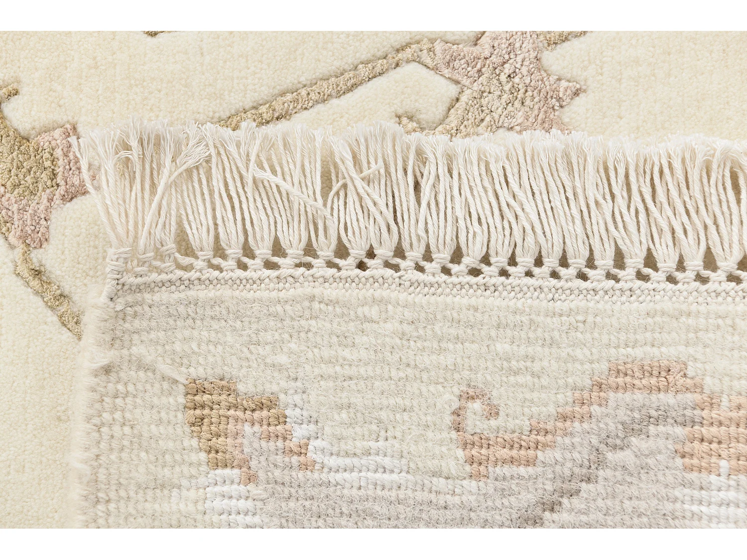 Tapis de laine 124x188 beige Darya