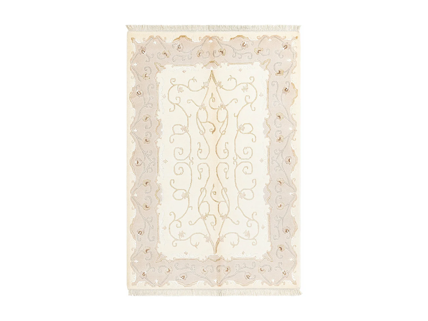 Tapis de laine 124x188 beige Darya