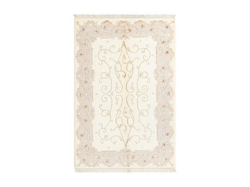 Tapis de laine 124x188 beige Darya