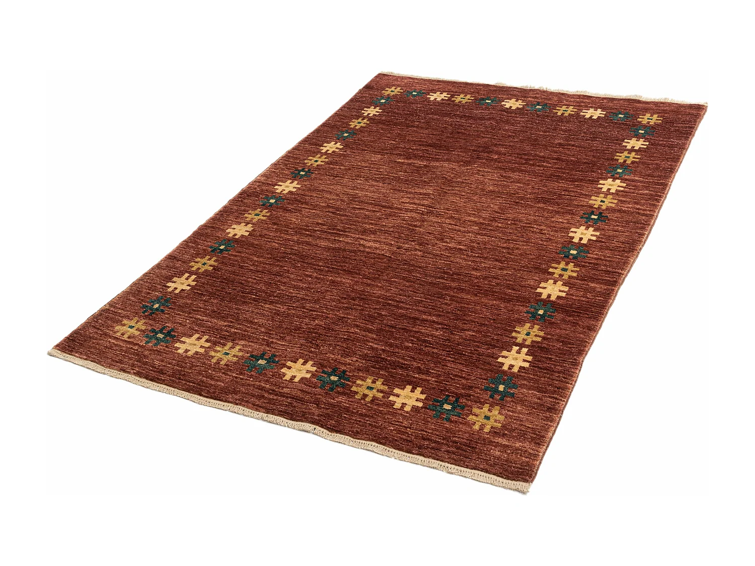 Tappeto in lana 122x185 marrone Gabbeh