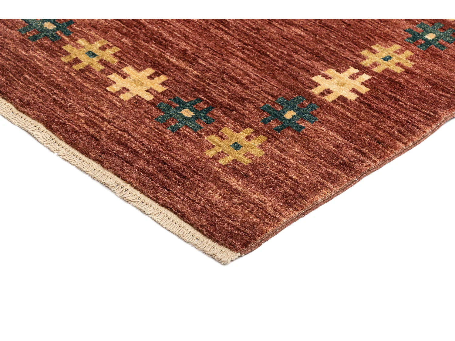 Tappeto in lana 122x185 marrone Gabbeh