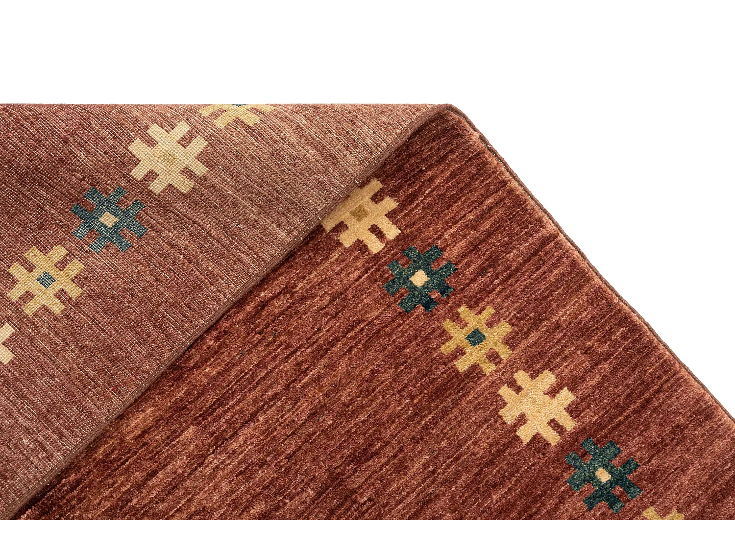 Tappeto in lana 122x185 marrone Gabbeh