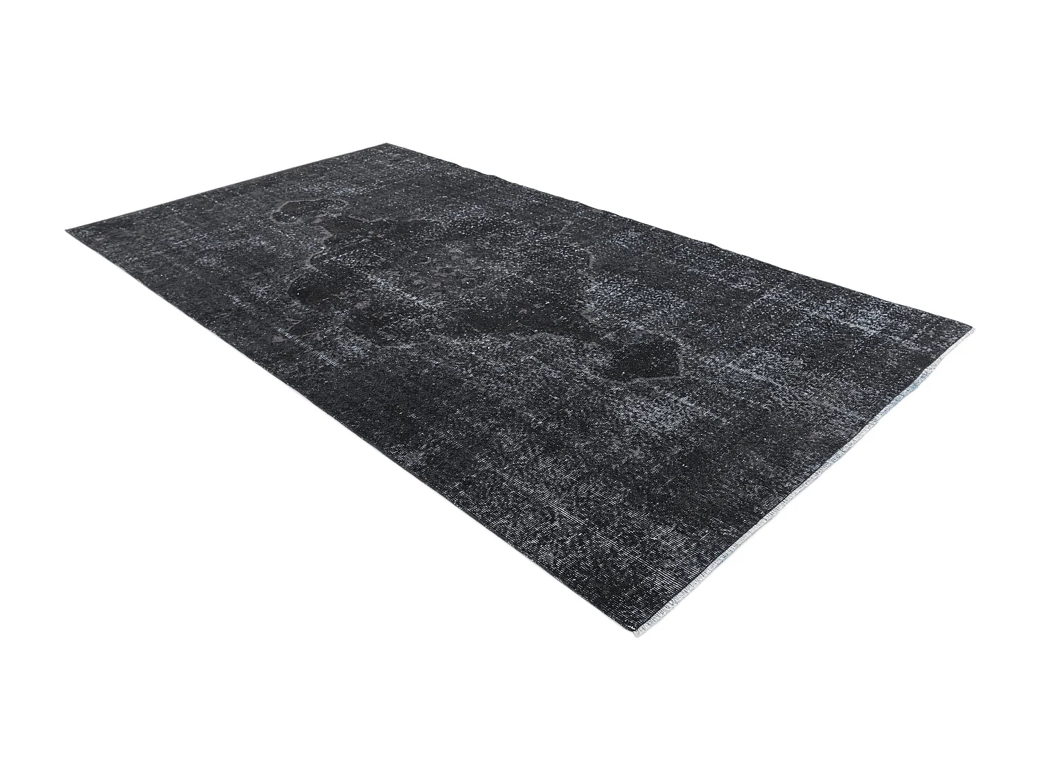 Tapis de laine 155x310 noir Ultra Vintage