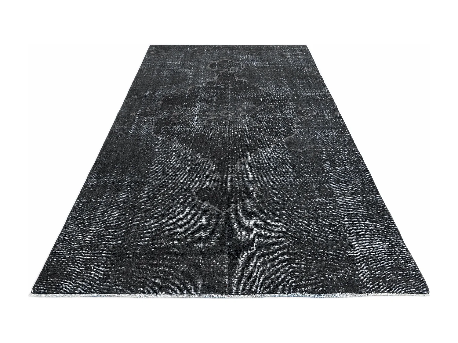 Tapis de laine 155x310 noir Ultra Vintage