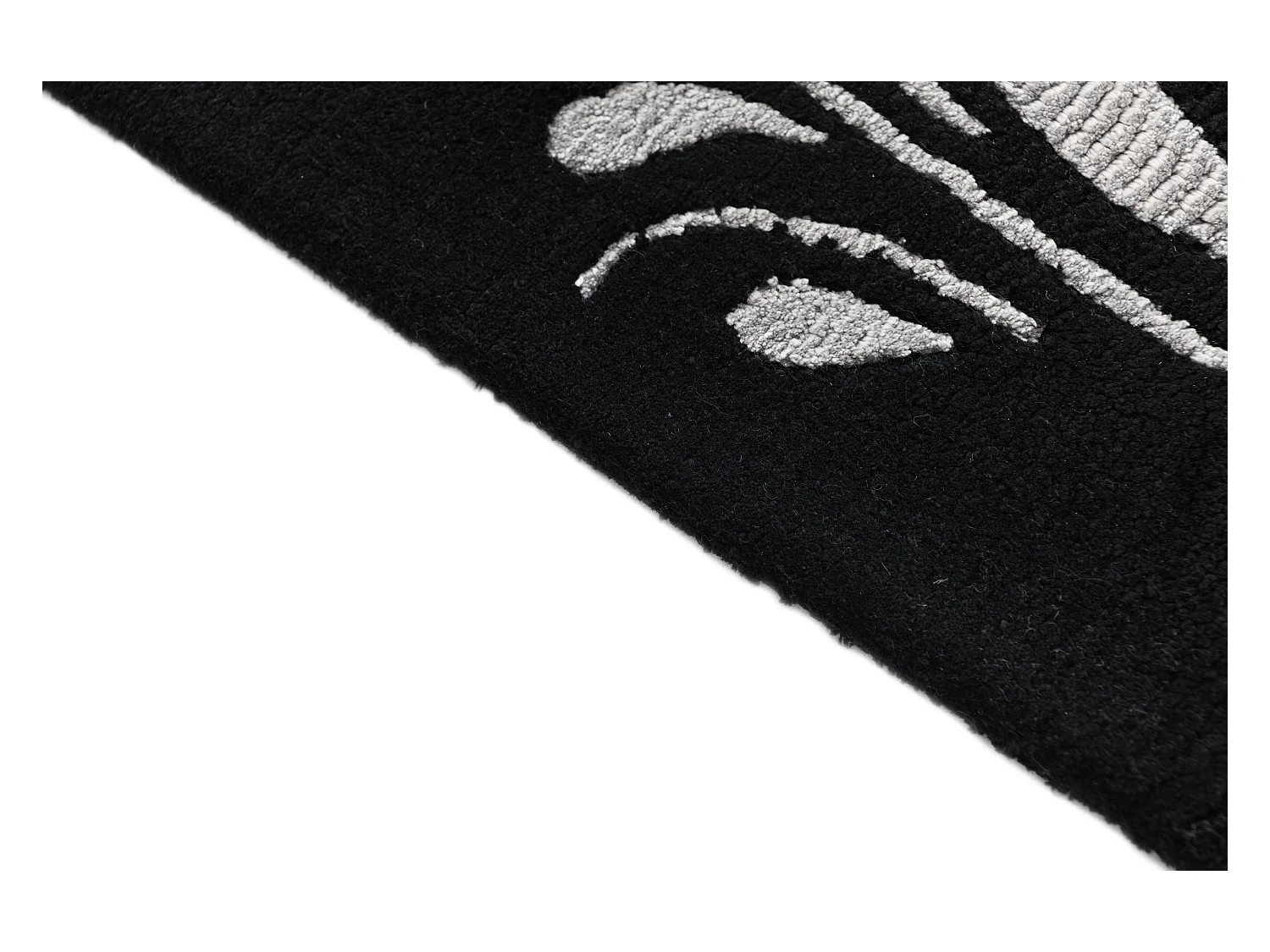 Tappeto in lana 122x183 nero Darya