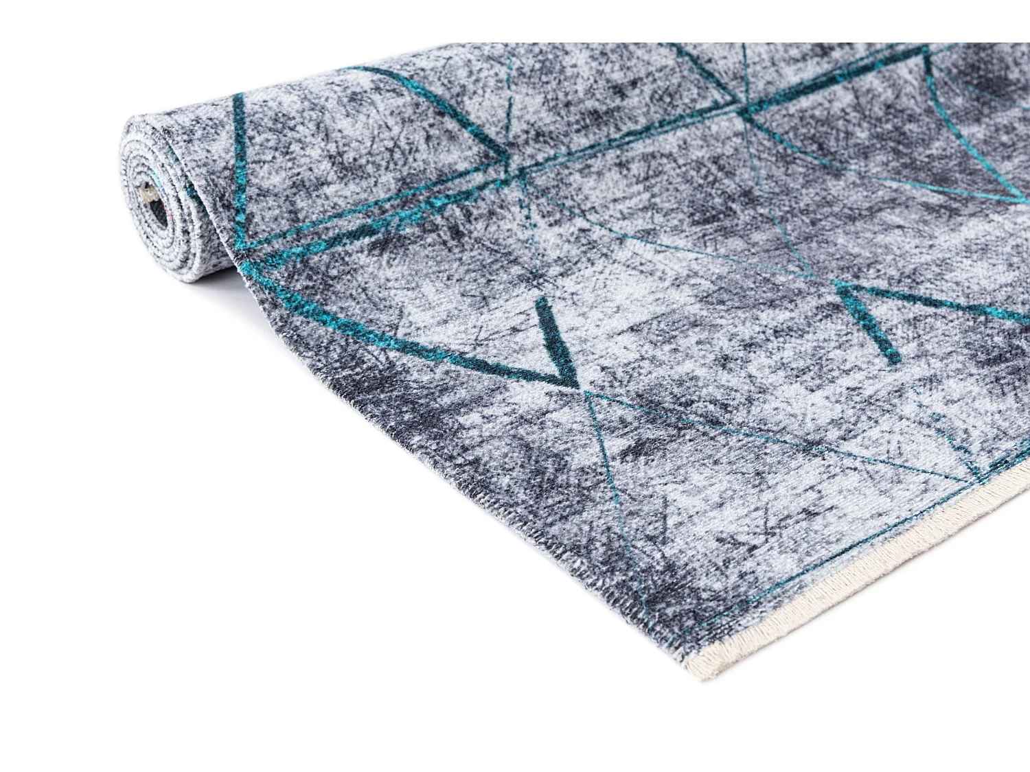 Tapis 80x305 turquoise Kriens Heru