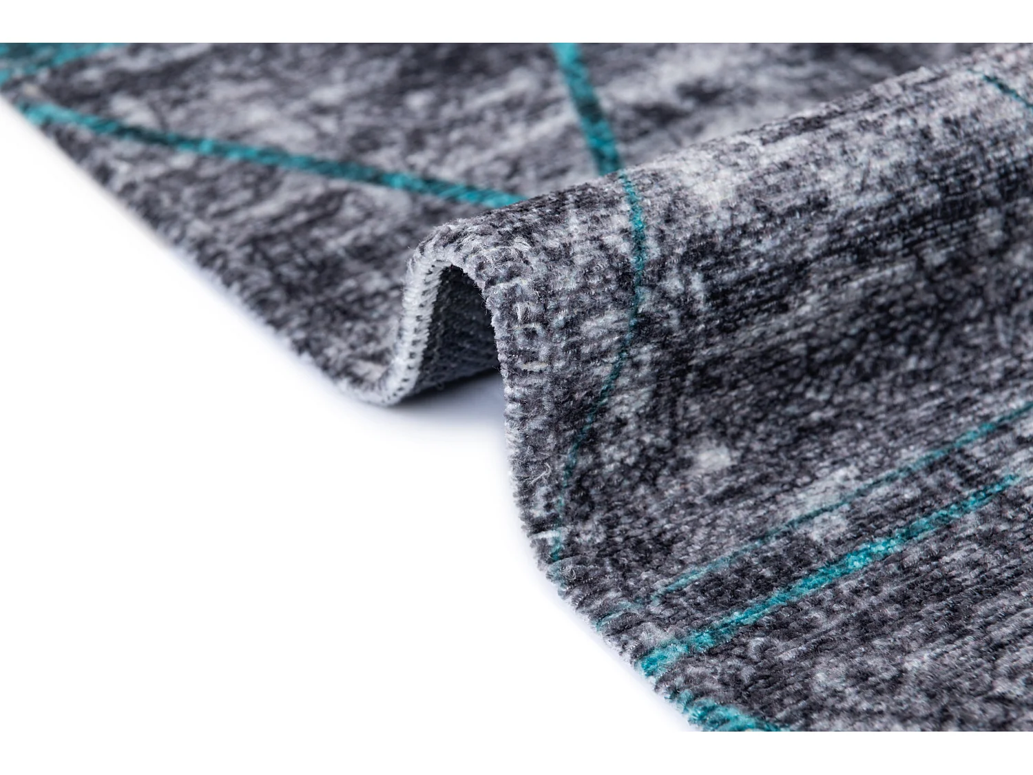 Tapis 80x305 turquoise Kriens Heru
