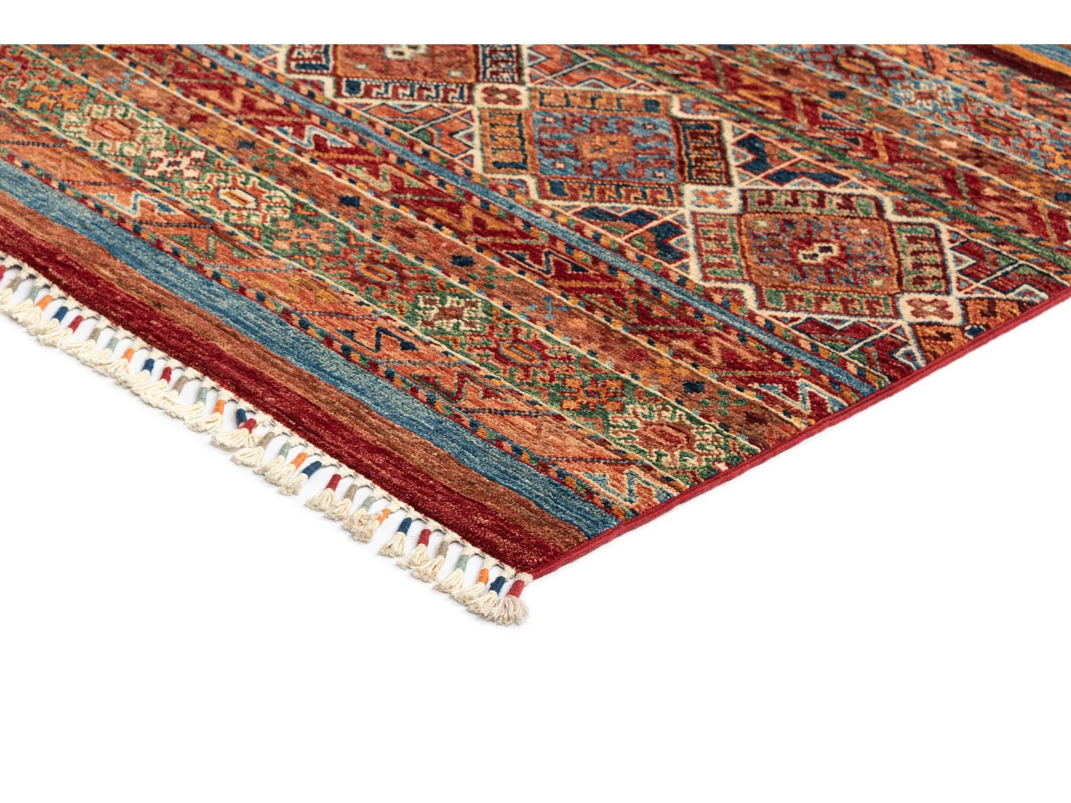 Tapis de laine 94x208 rouge Torkman