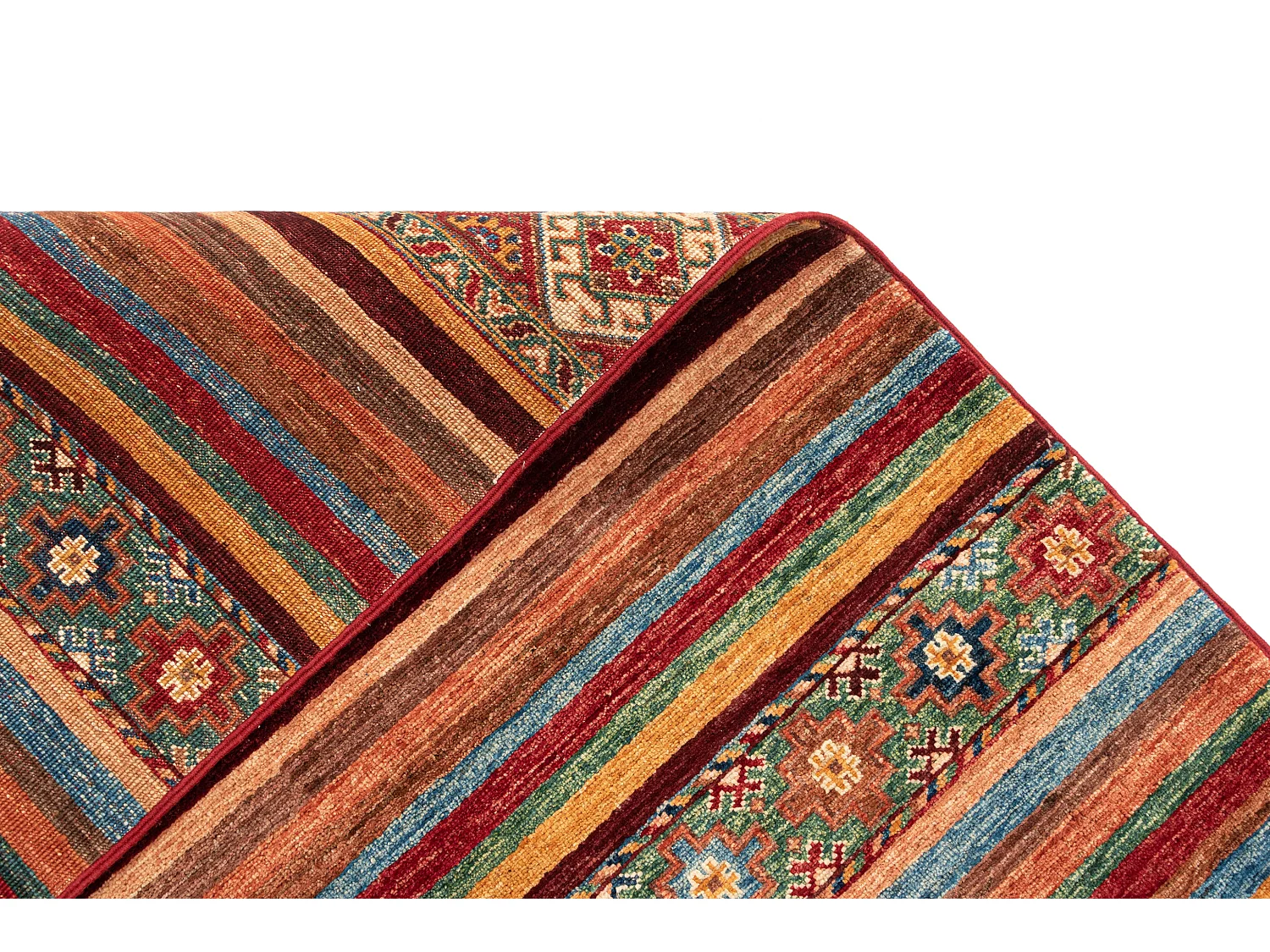 Tapis de laine 94x208 rouge Torkman