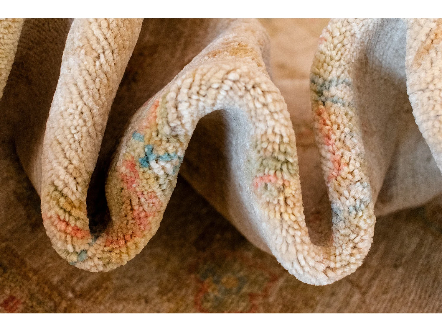 Tapis de laine 123x176 beige Ziegler