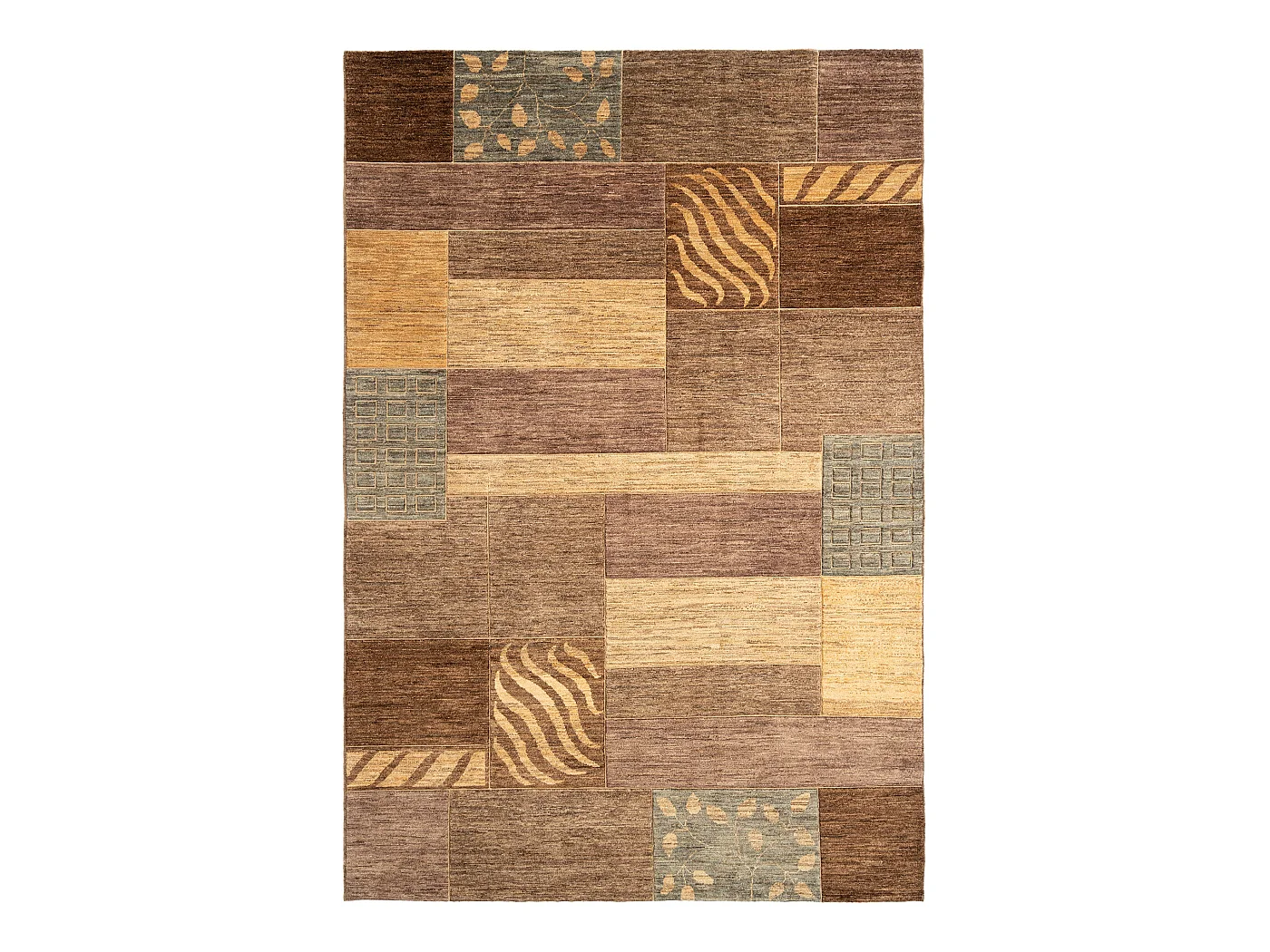 Tapis de laine 208x308 brun Juma