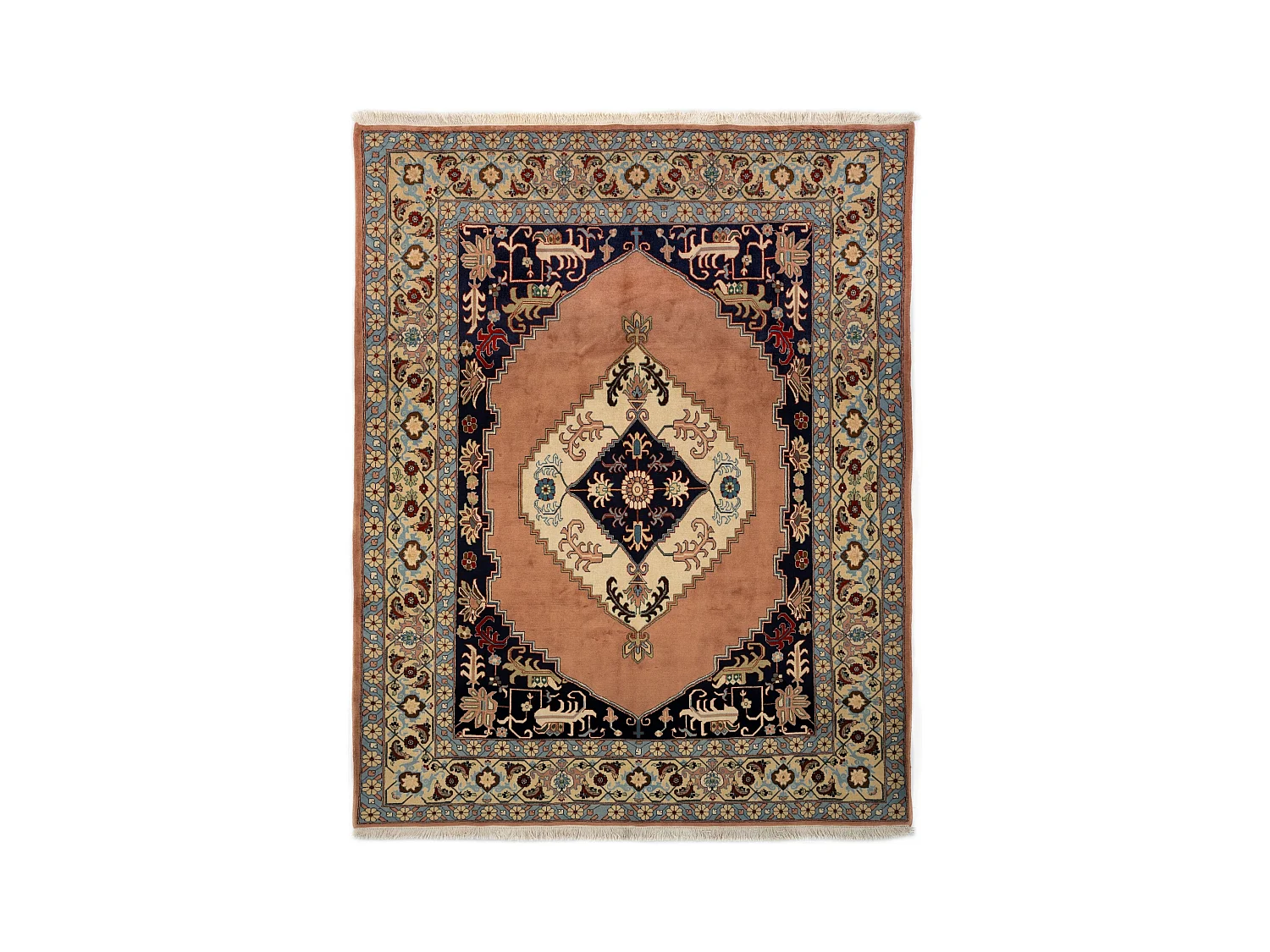 Tapis de laine 204x297 beige Tabriz
