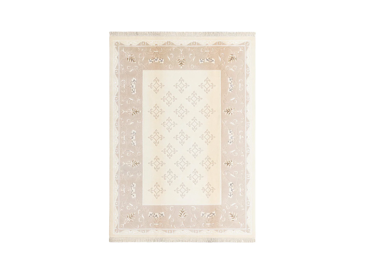 Tapis de laine 170x239 beige Darya