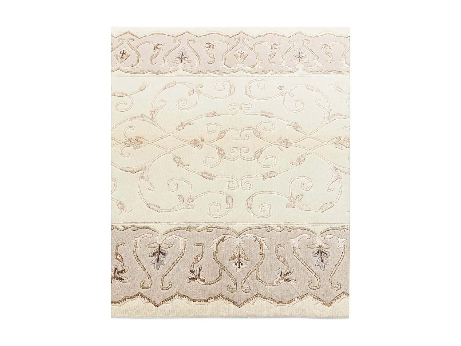 Tapis de laine 119x183 beige Darya