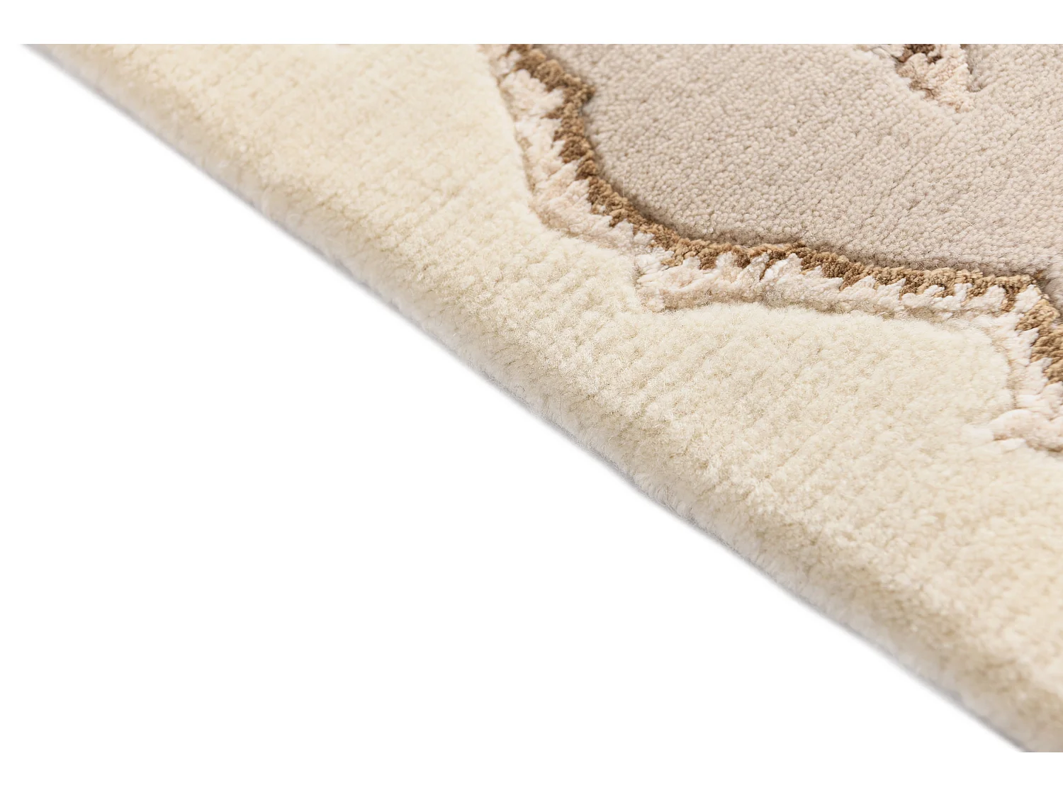 Tapis de laine 119x183 beige Darya