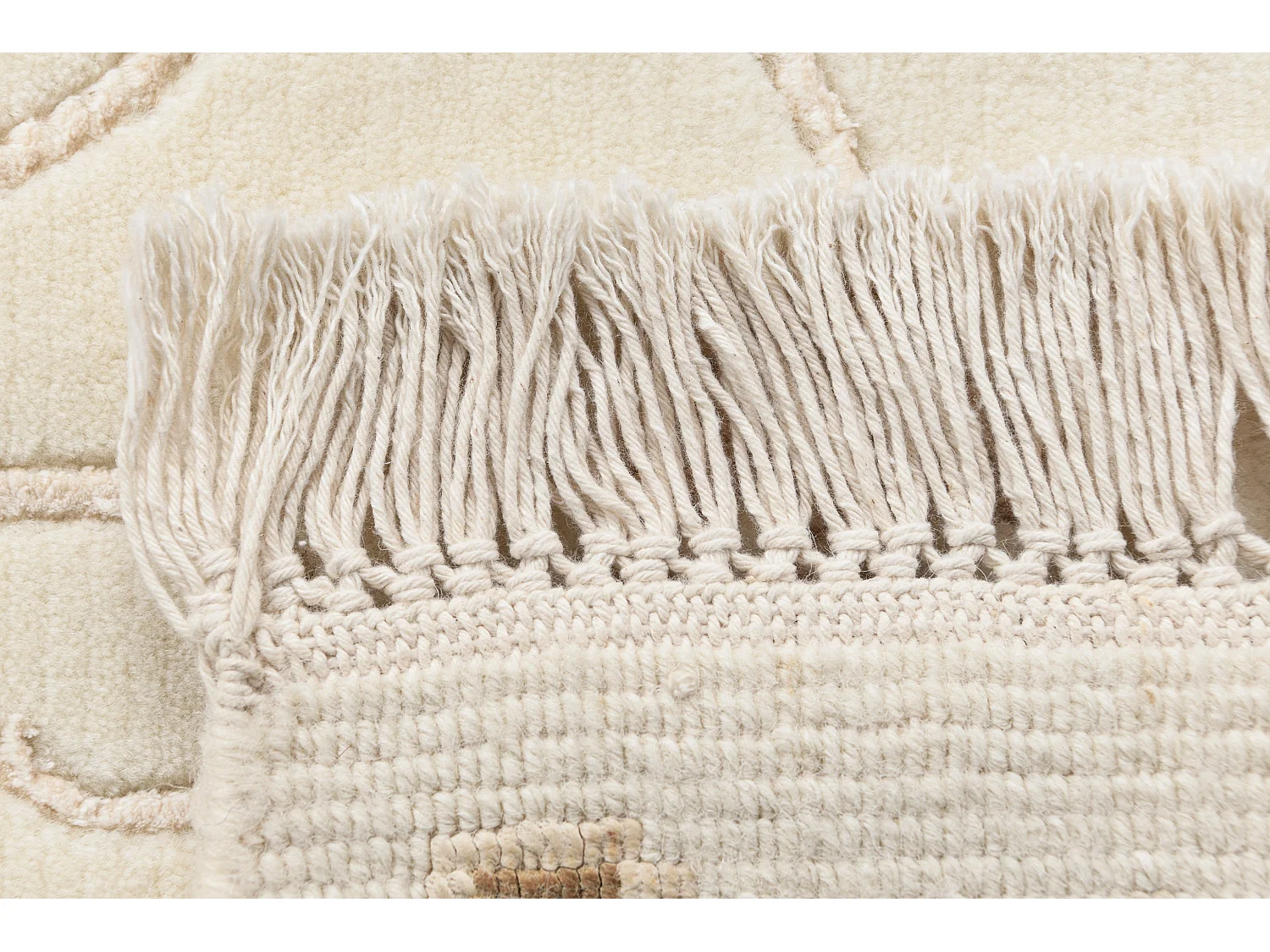 Tapis de laine 119x183 beige Darya