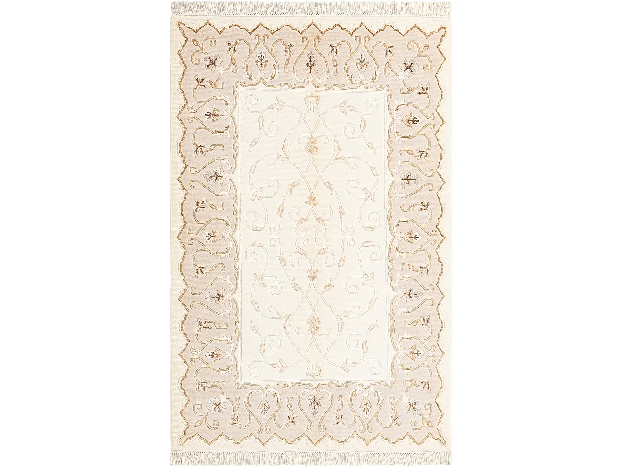 Tapis de laine 119x183 beige Darya