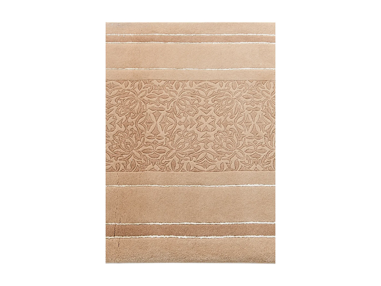 Tapis de couloir en laine 81x203 brun Darya