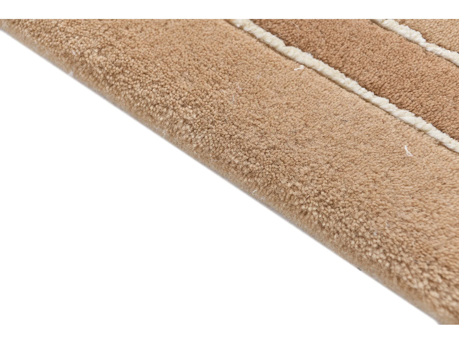 Tapis de couloir en laine 81x203 brun Darya