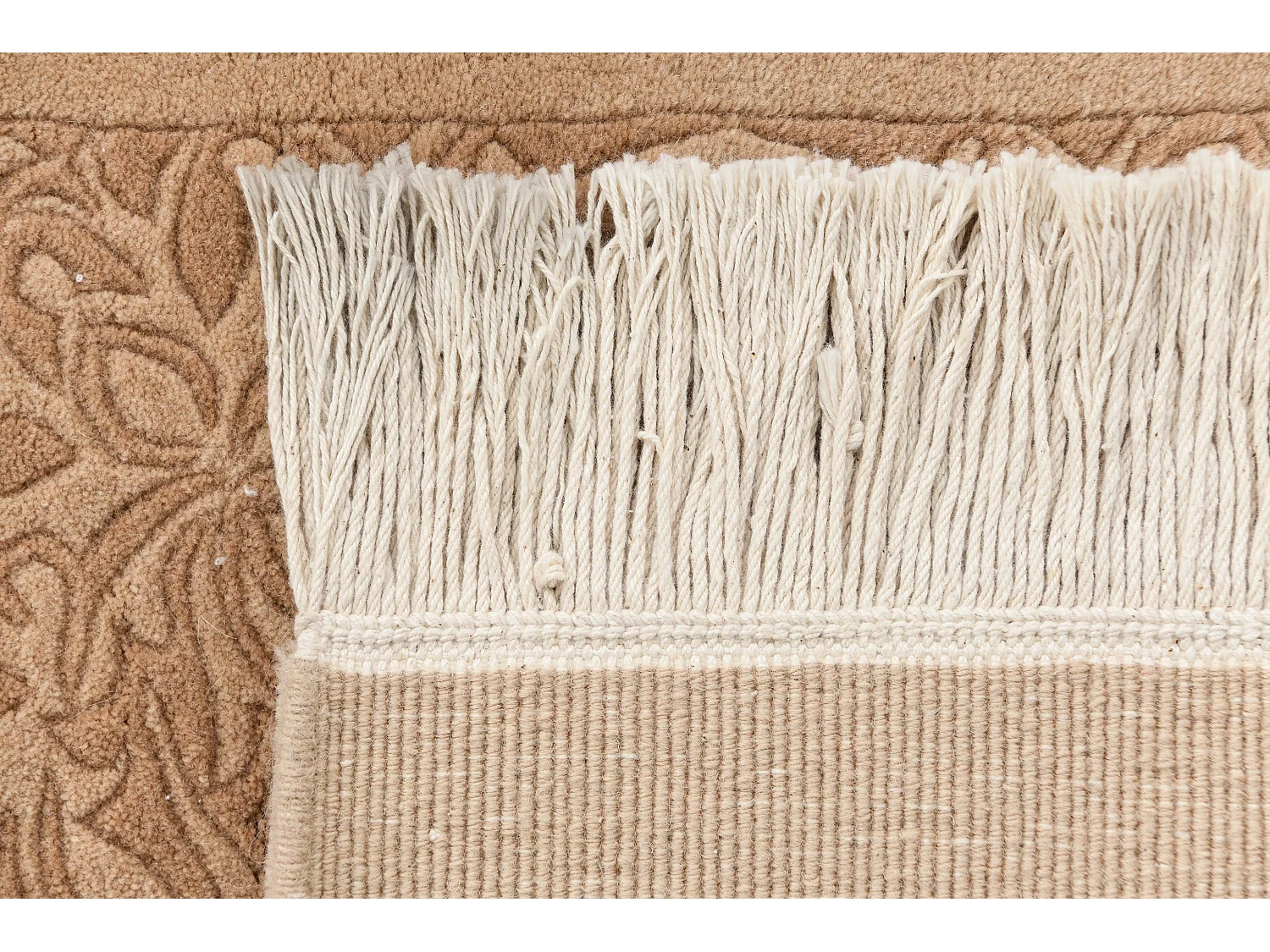 Tapis de couloir en laine 81x203 brun Darya