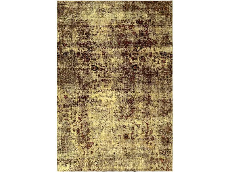 Tapis de laine 193x290 jaune Vintage Royal