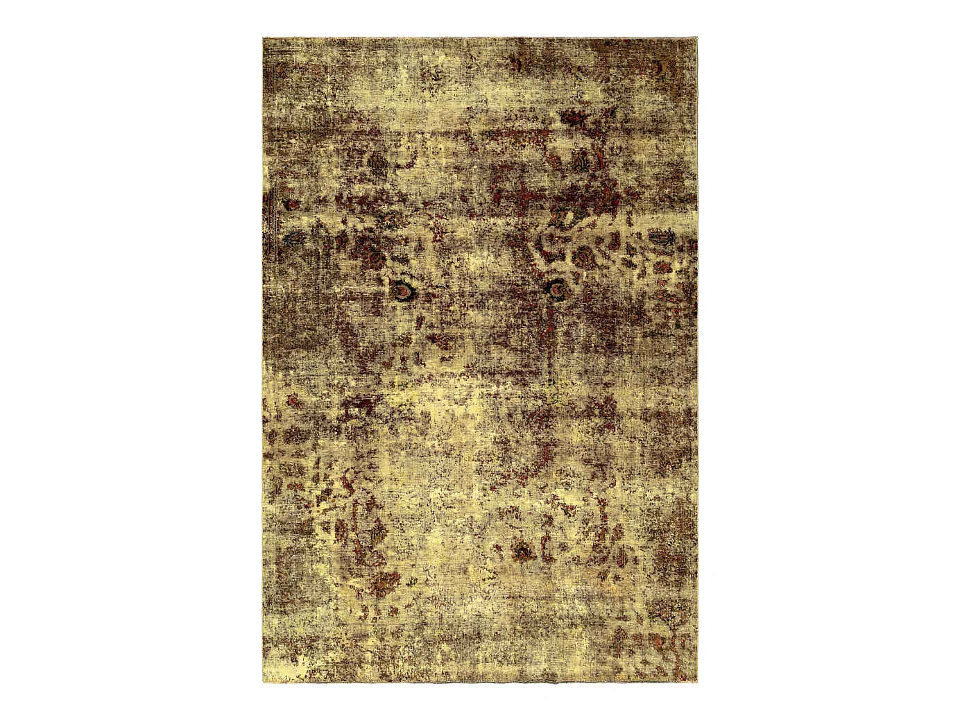 Tapis de laine 193x290 jaune Vintage Royal