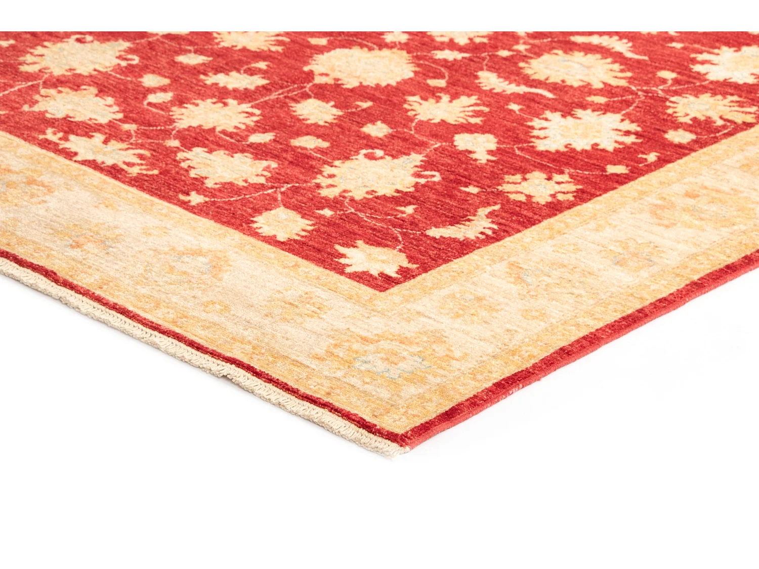 Wollteppich 153x193 Rot Kaizar