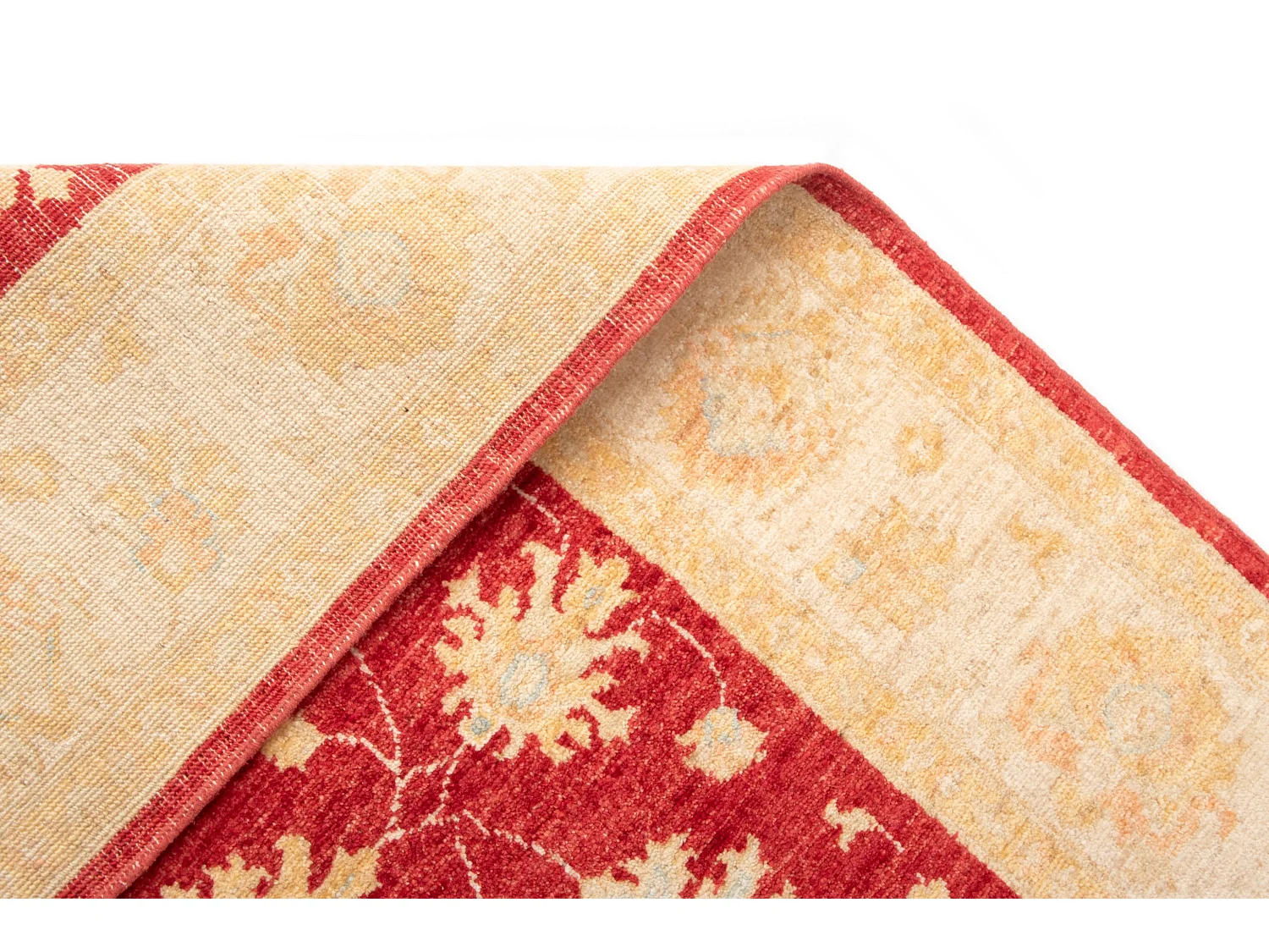 Wollteppich 153x193 Rot Kaizar