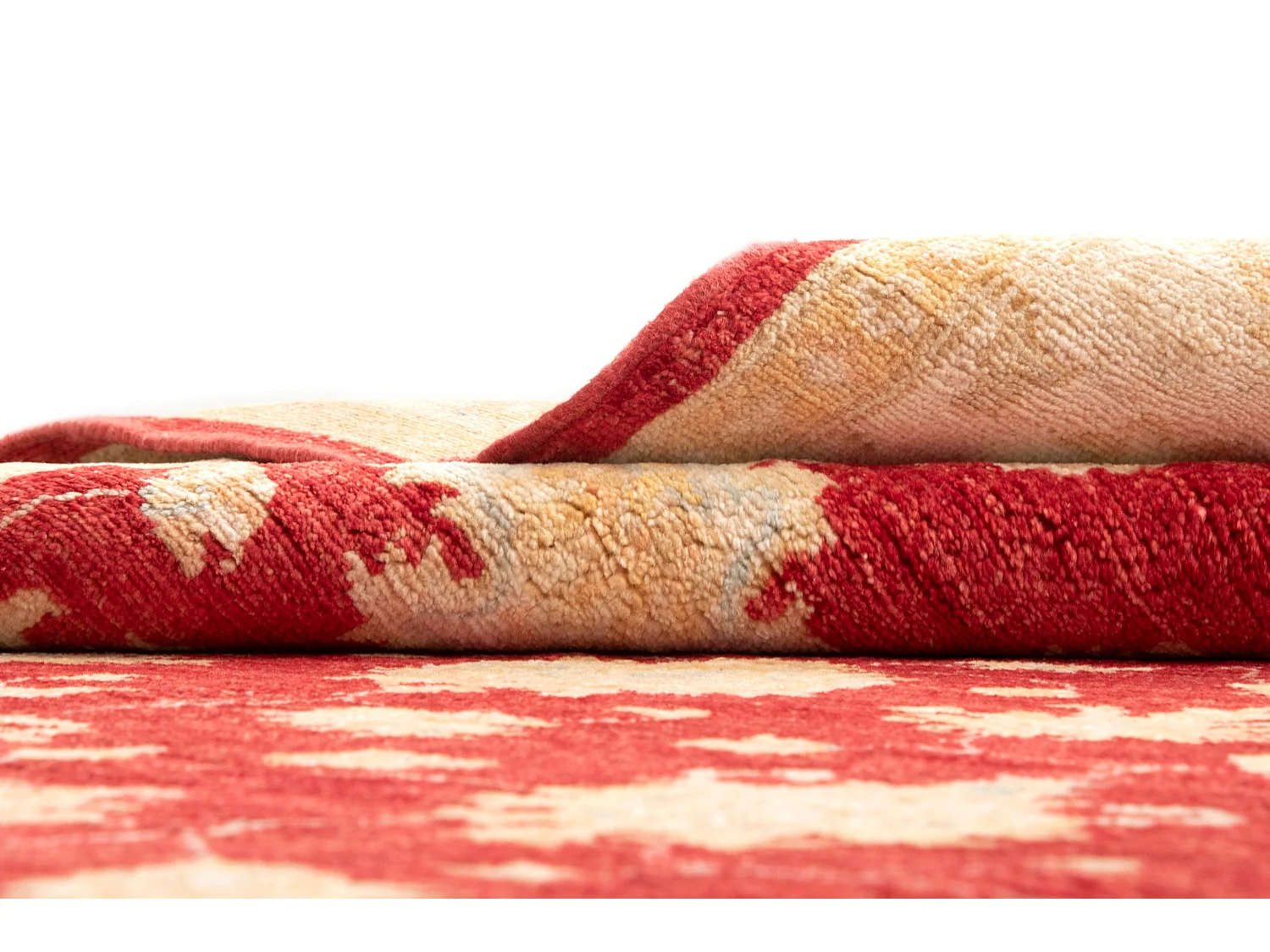 Wollteppich 153x193 Rot Kaizar