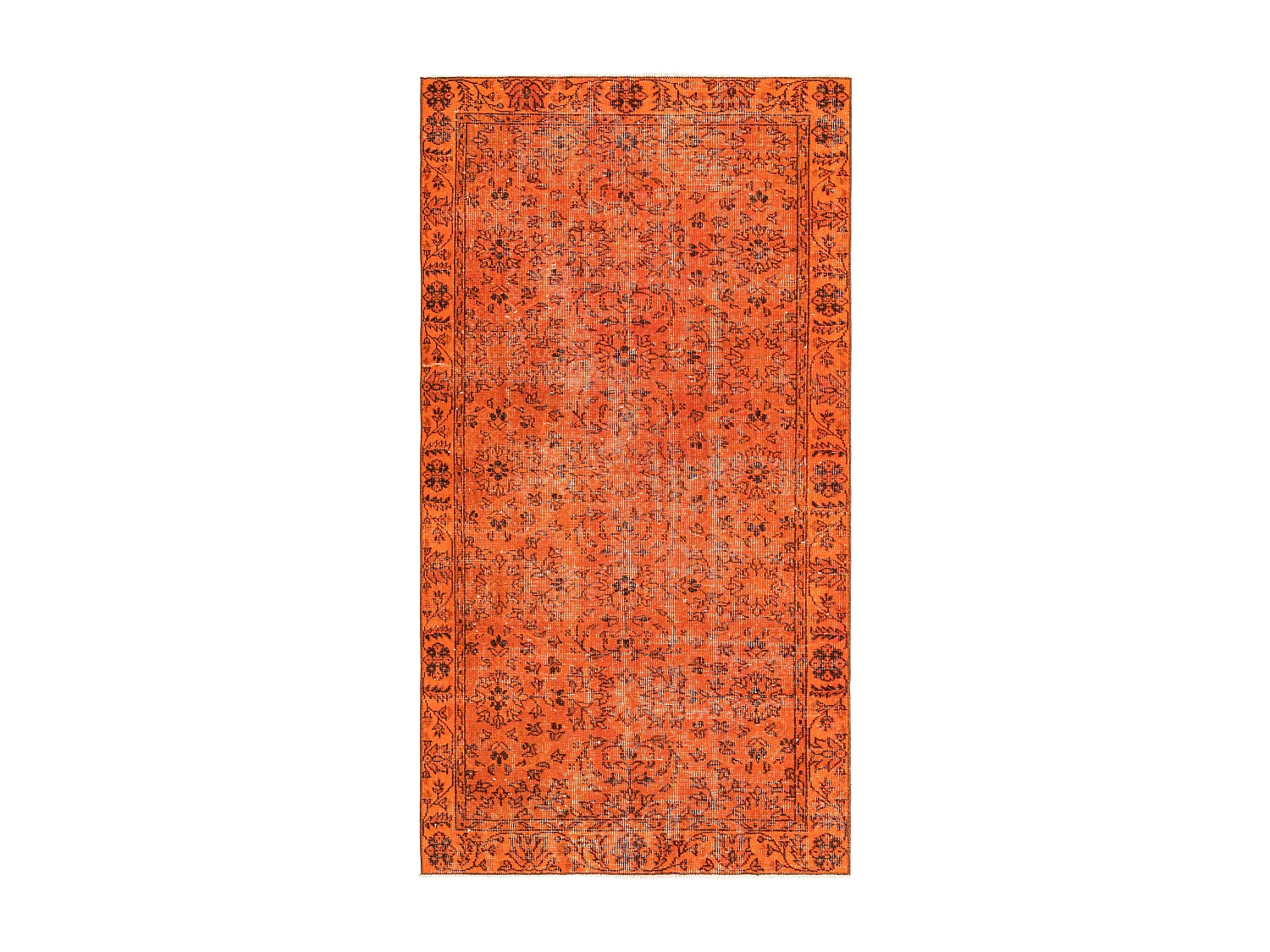 Wollteppich 109x201 Orange Ultra Vintage