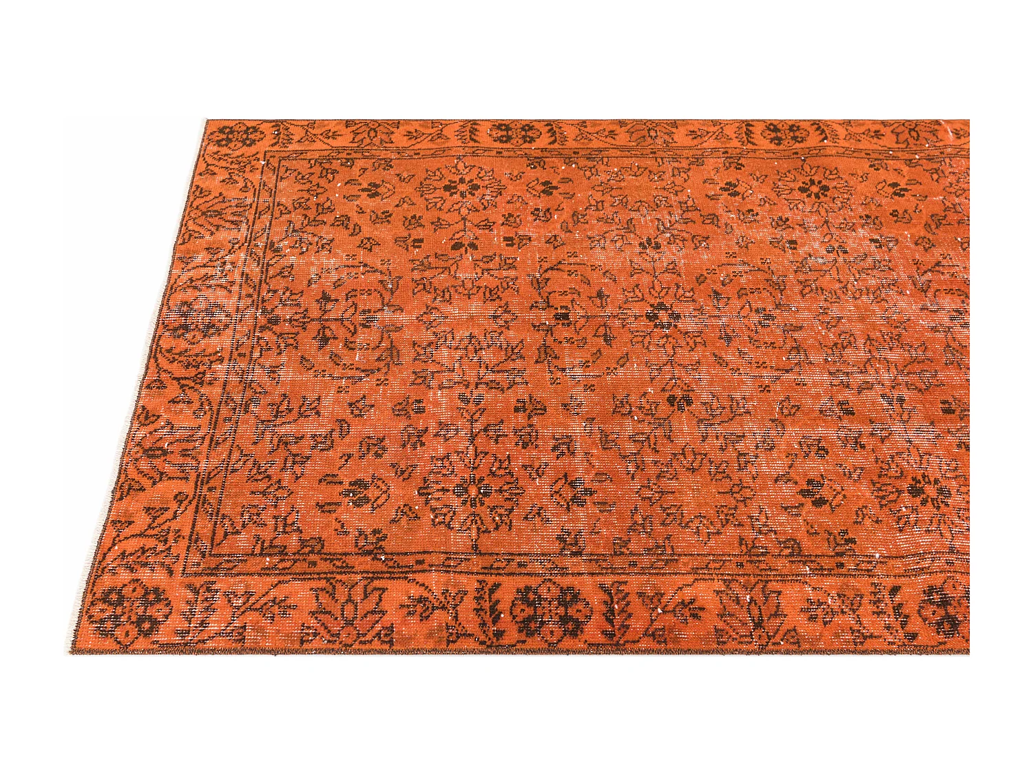 Wollteppich 109x201 Orange Ultra Vintage