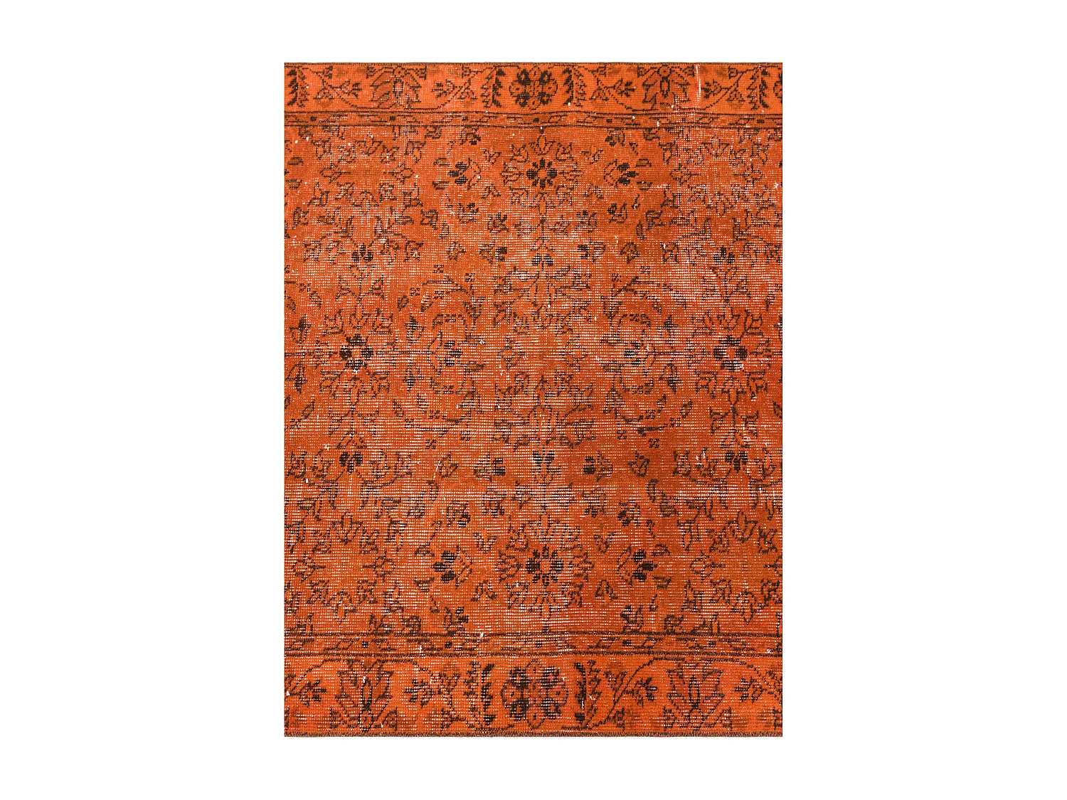 Wollteppich 109x201 Orange Ultra Vintage