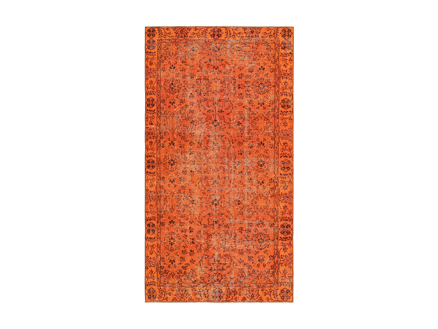 Wollteppich 109x201 Orange Ultra Vintage