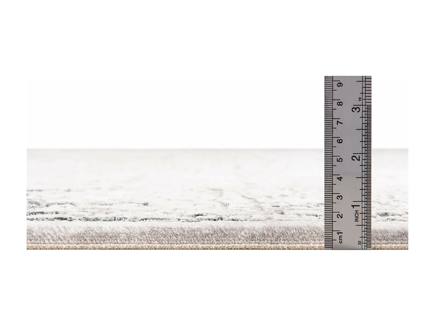 Tapis 160x160 gris Davos Elegance