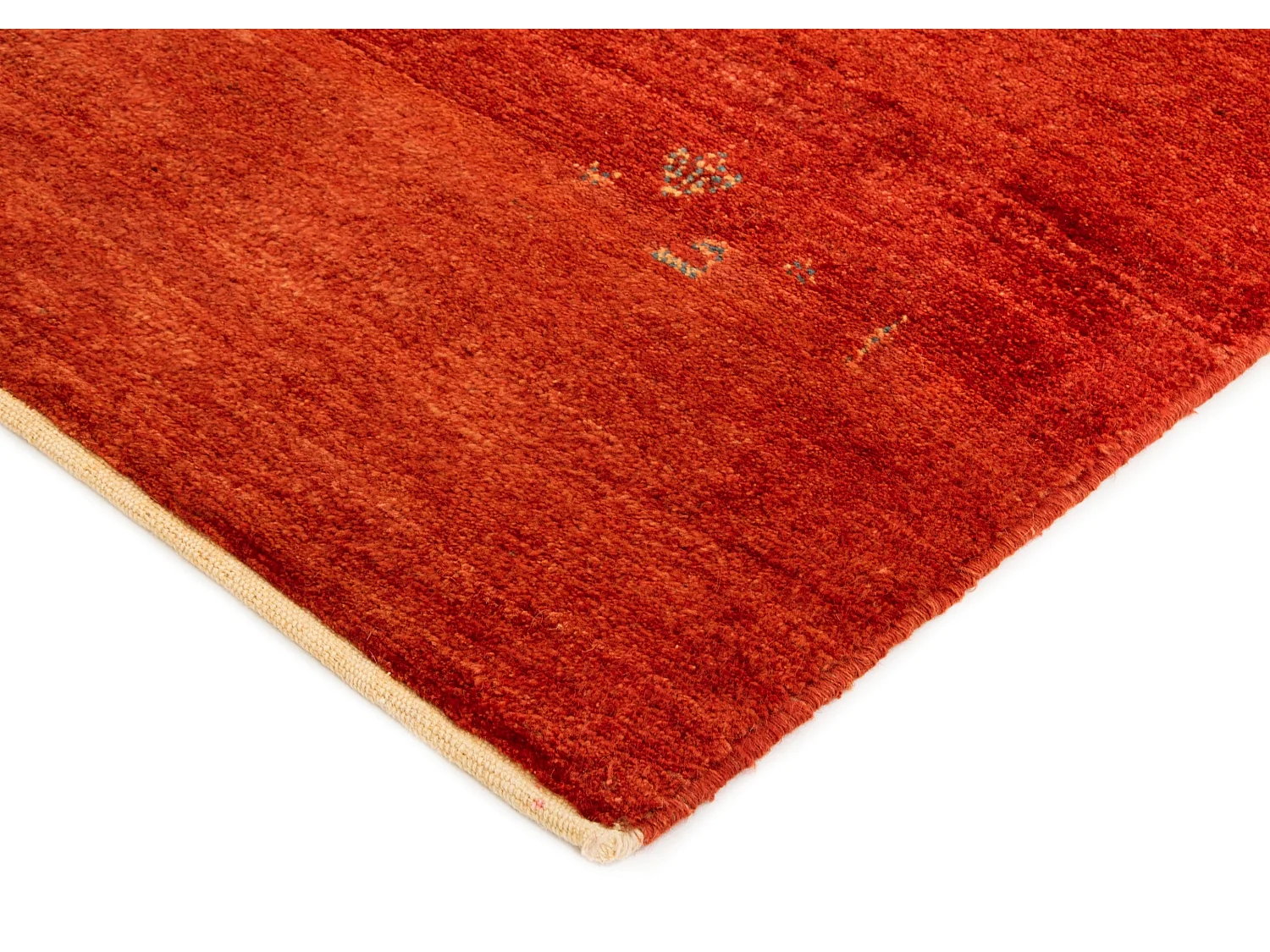 Tapis de laine 154x195 rouge Gabbeh Shouli