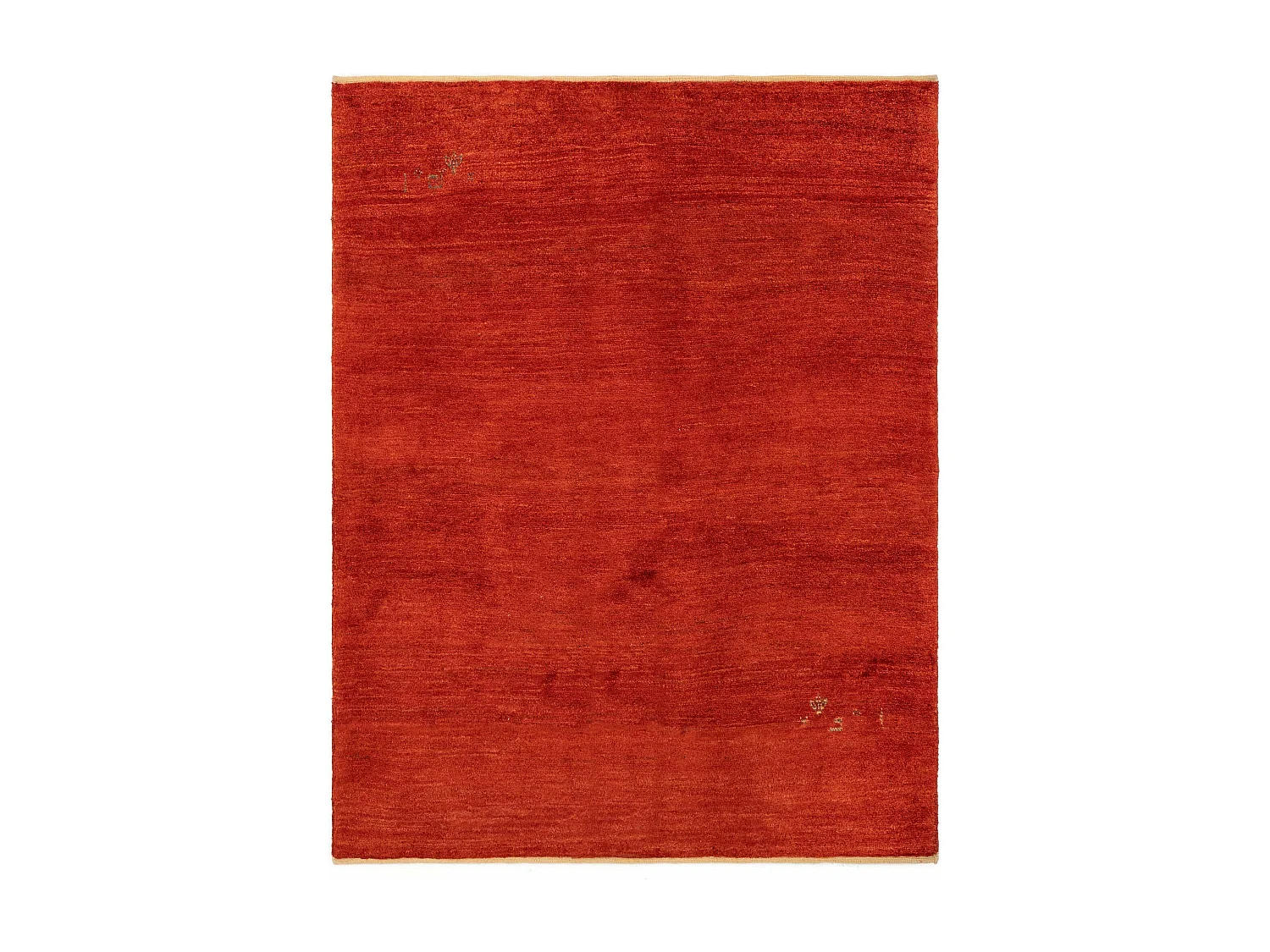 Tapis de laine 154x195 rouge Gabbeh Shouli