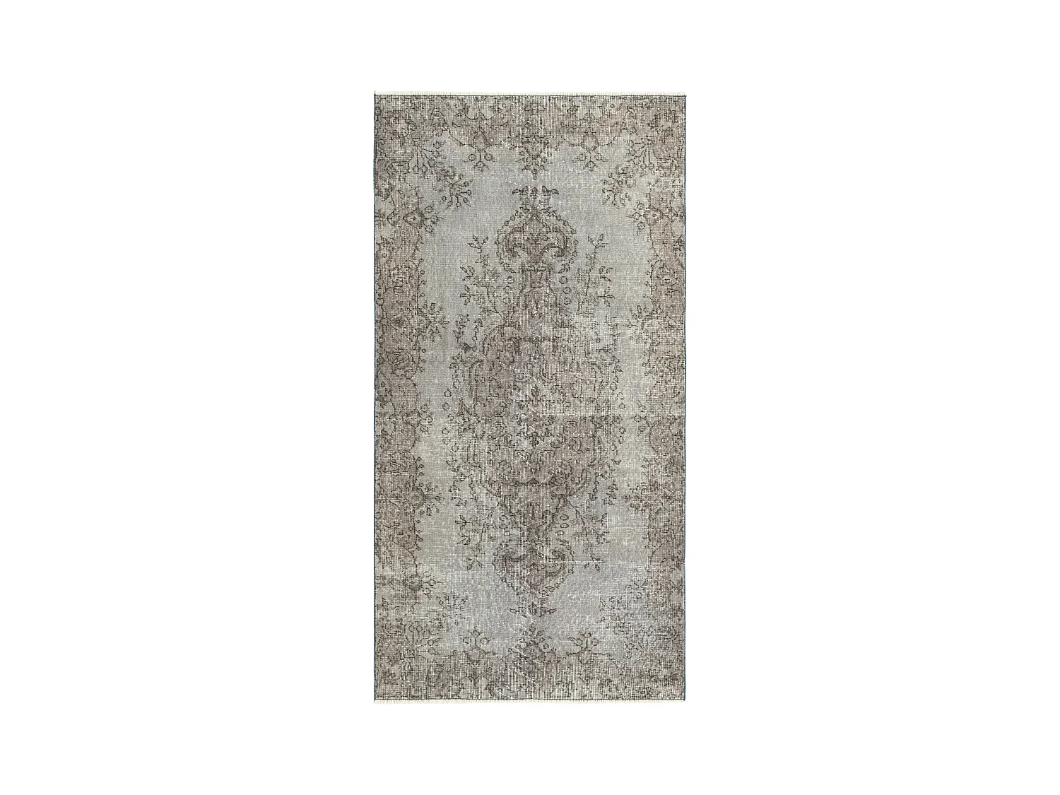Tapis de laine 109x216 gris Ultra Vintage
