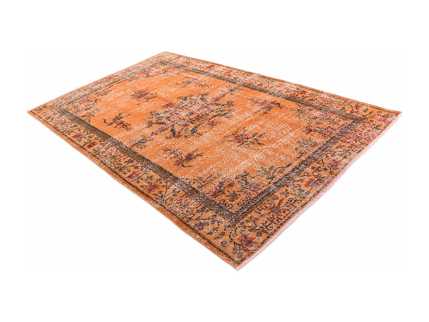 Tapis de laine 160x264 orange Ultra Vintage