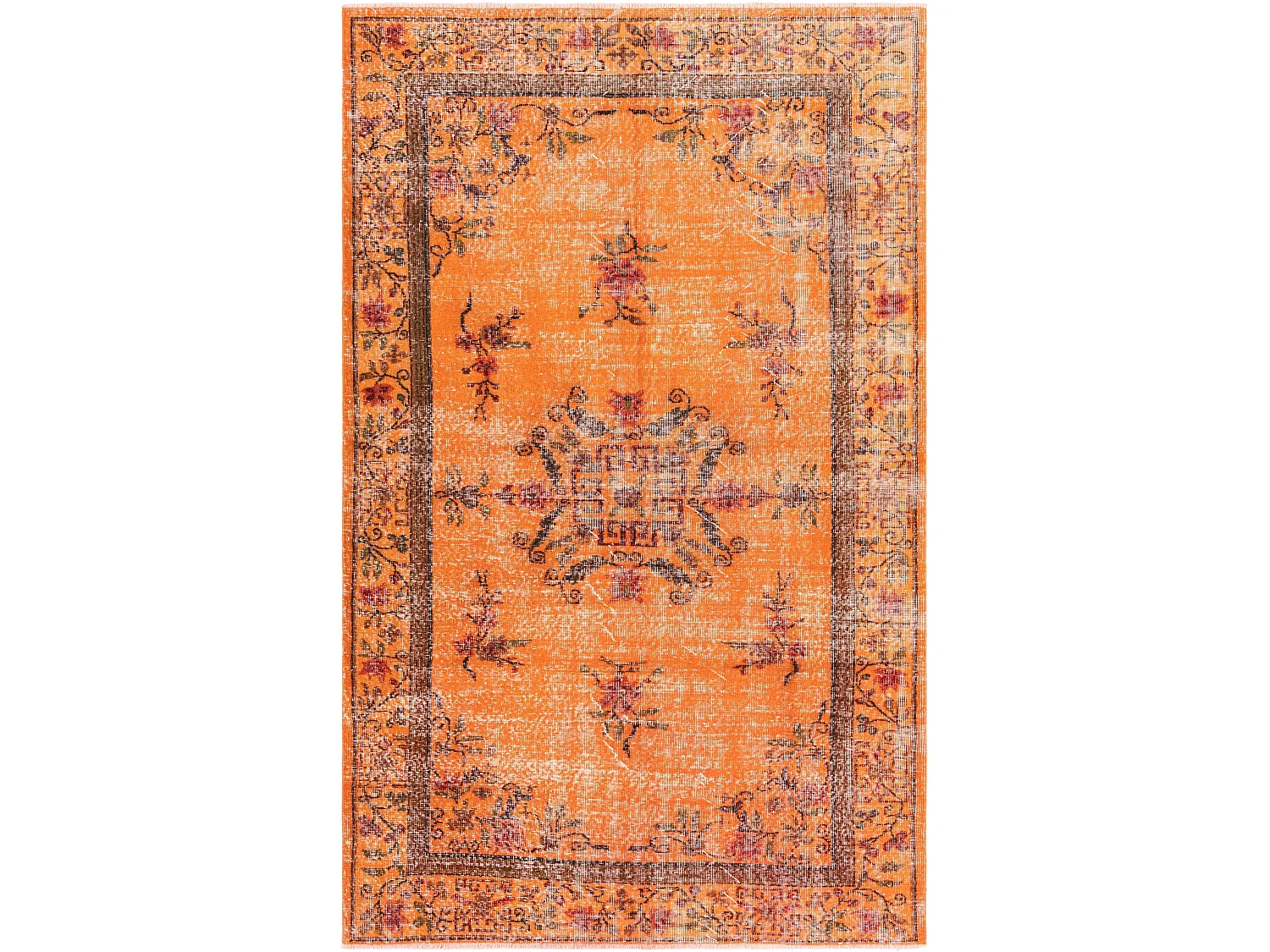 Tapis de laine 160x264 orange Ultra Vintage