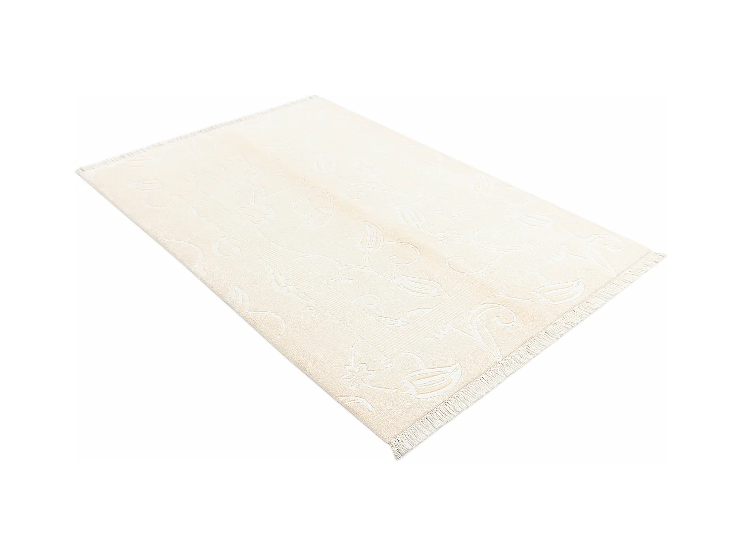 Tapis de laine 124x183 beige Darya