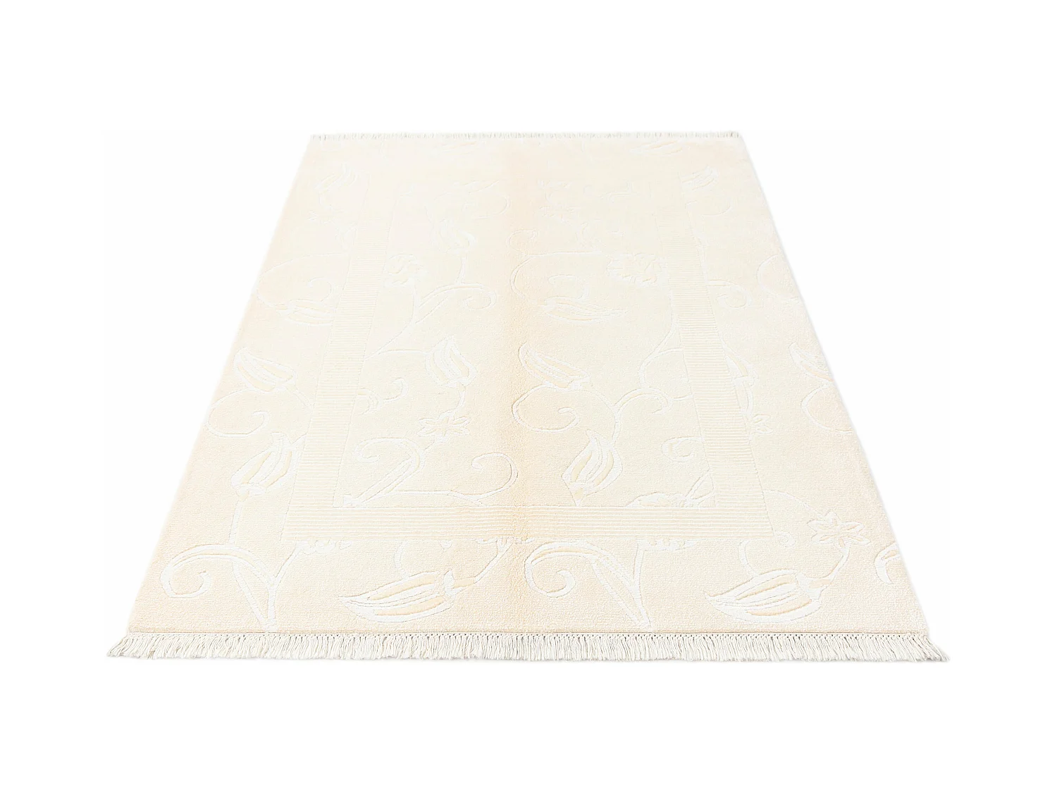 Tapis de laine 124x183 beige Darya