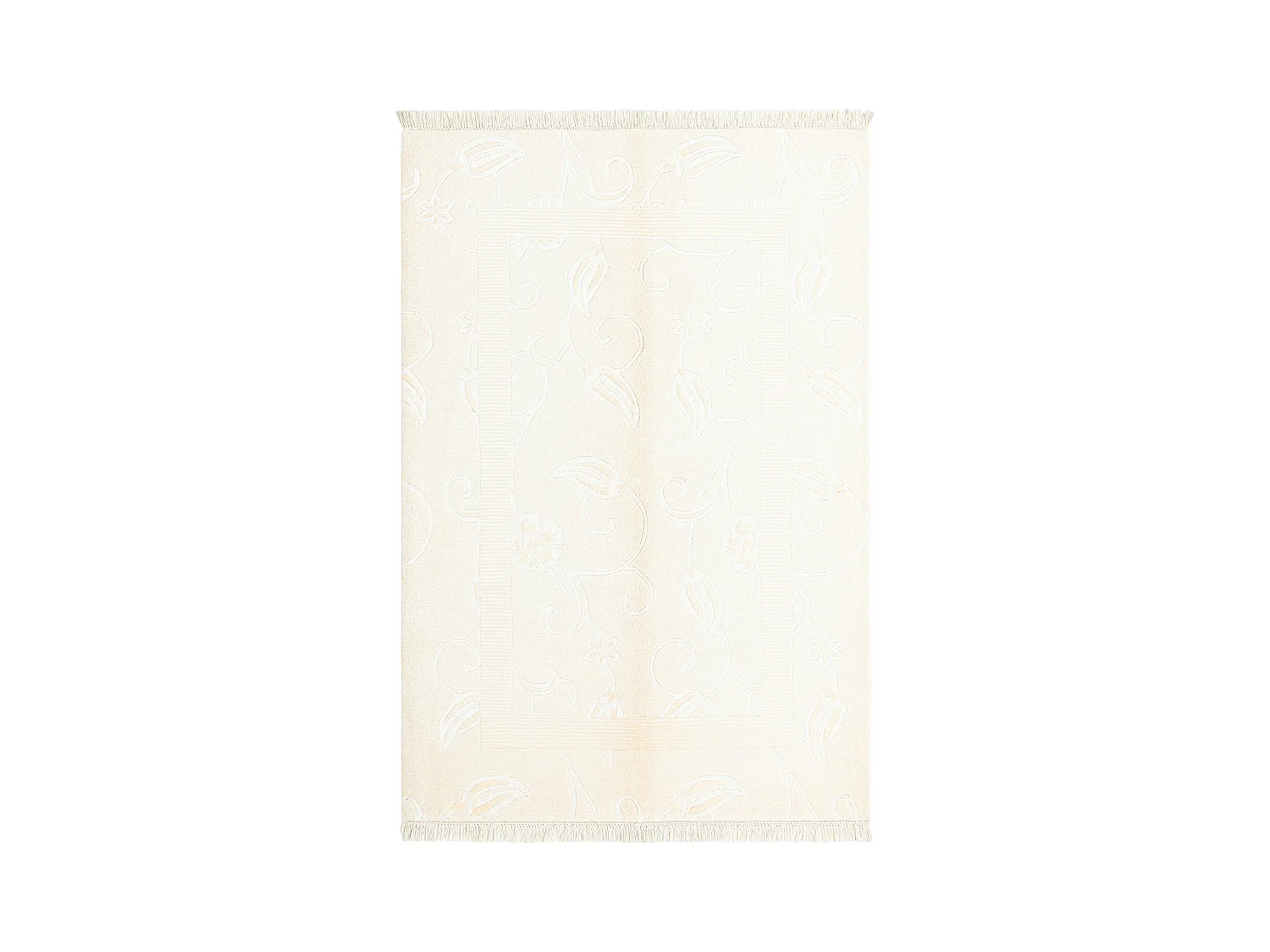 Tapis de laine 124x183 beige Darya