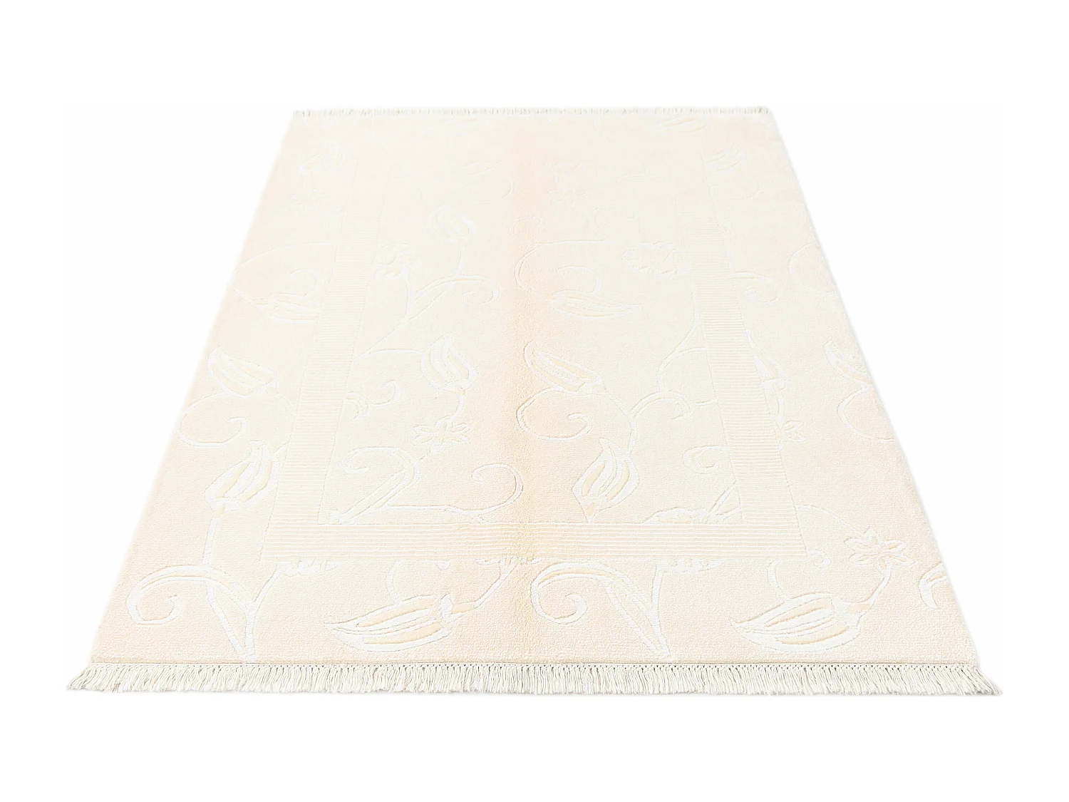 Tapis de laine 124x183 beige Darya