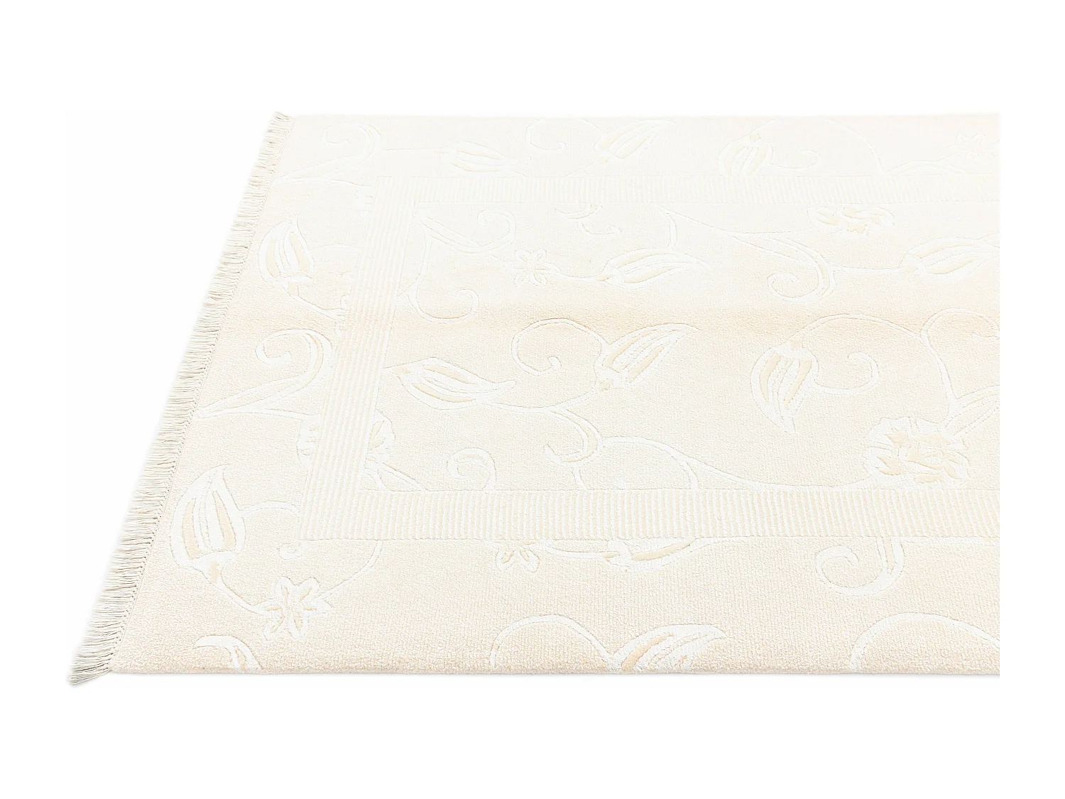 Tapis de laine 124x183 beige Darya