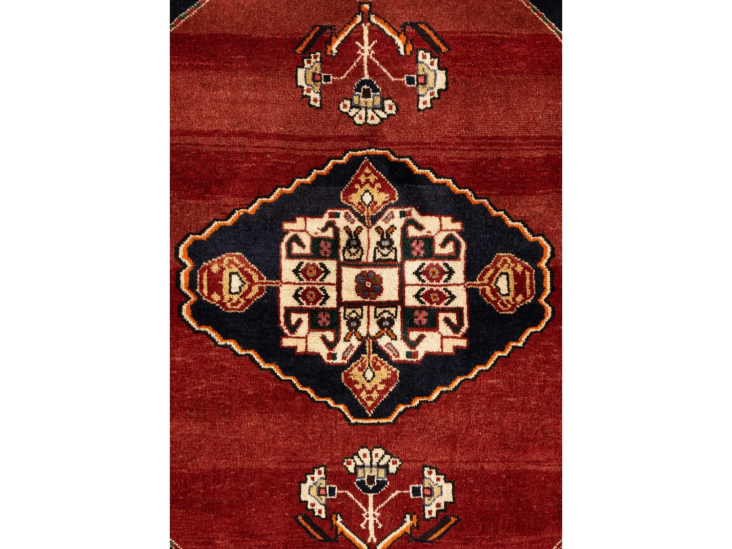 Wollteppich 116x152 Rot Ghashghai