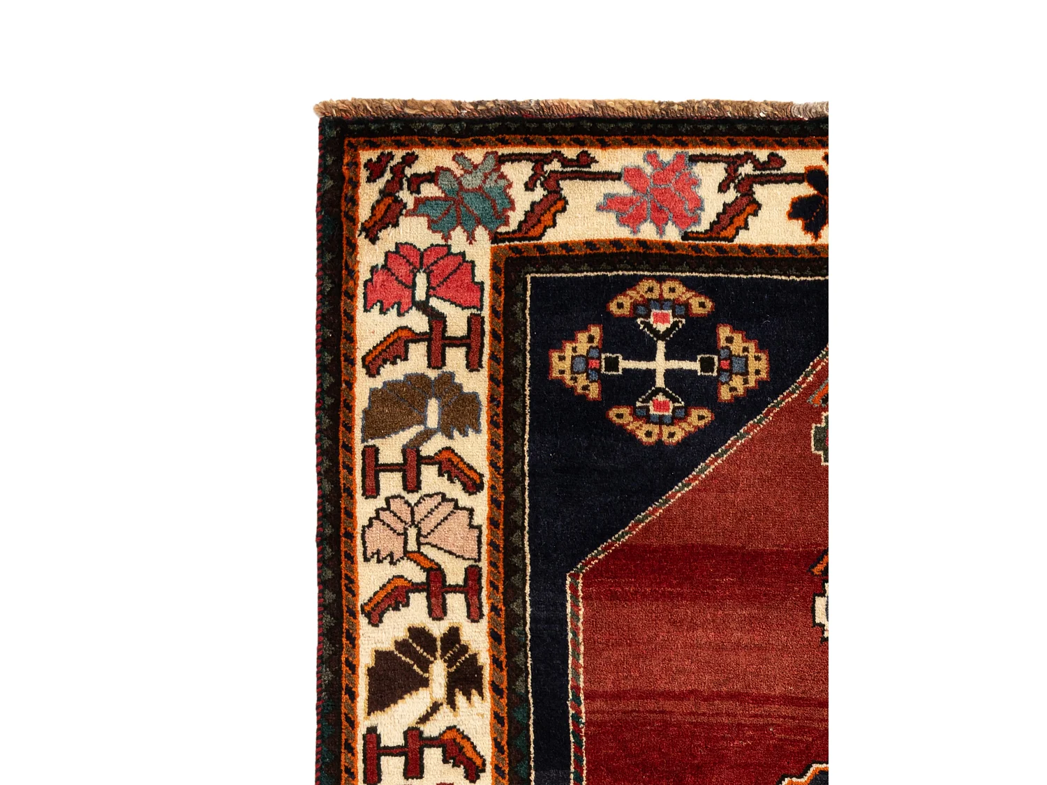 Wollteppich 116x152 Rot Ghashghai