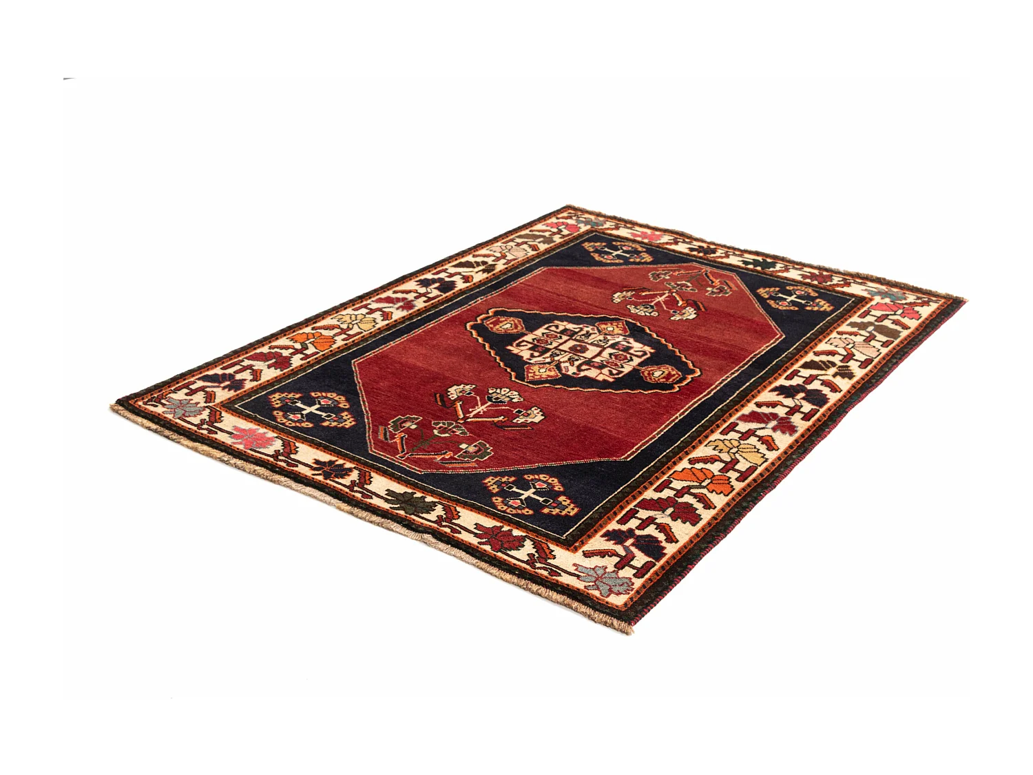 Tapis de laine 116x152 rouge Ghashghai
