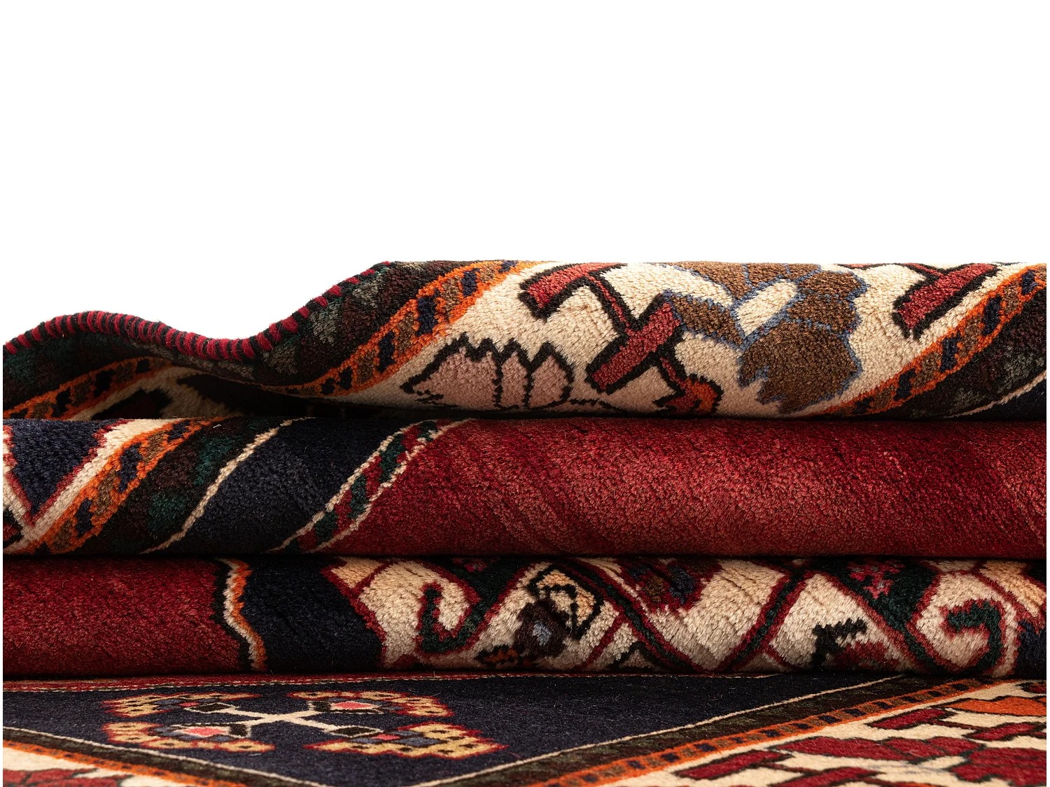 Tapis de laine 116x152 rouge Ghashghai