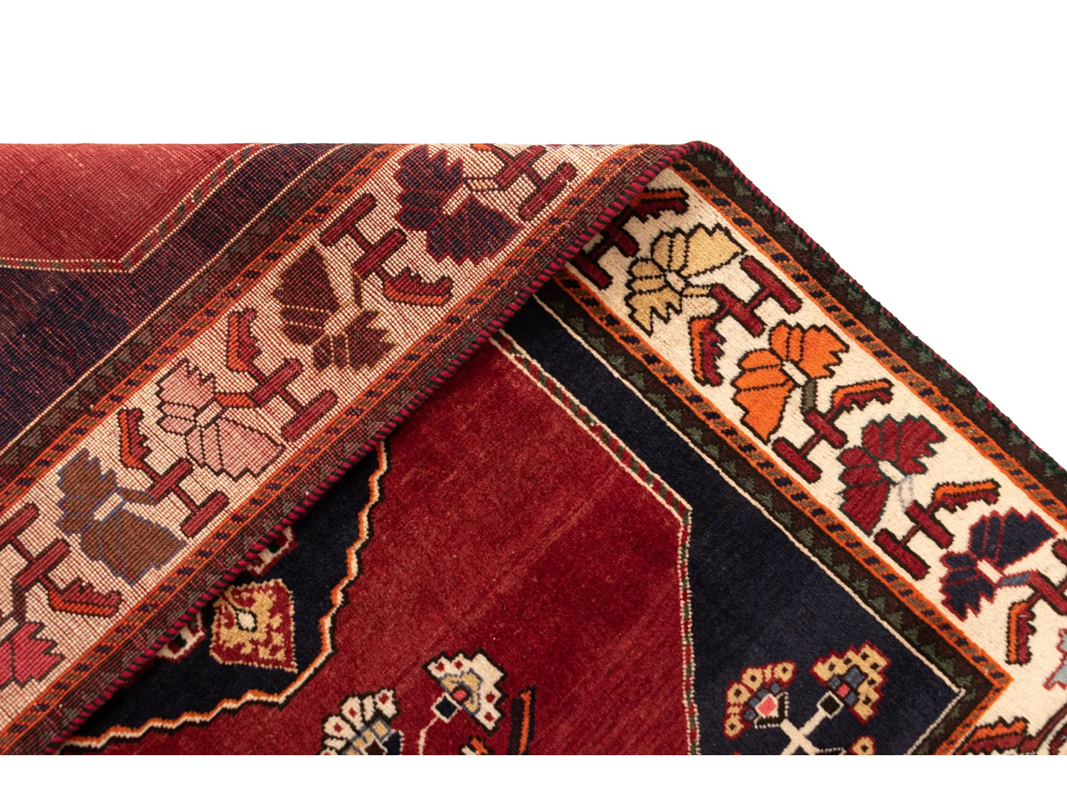 Tapis de laine 116x152 rouge Ghashghai