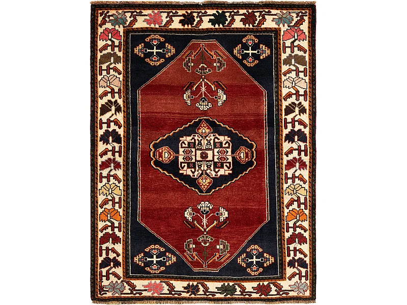 Tapis de laine 116x152 rouge Ghashghai
